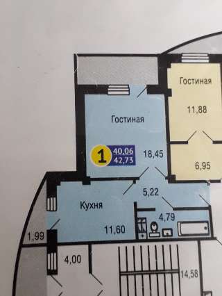 1-комнатную квартиру в комплексе Вест Парк (3 дом)