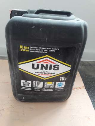 Грунт универсальный акриловый UNIS 10 л
