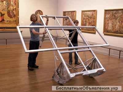 Переслать, перевезти большие картины из Украины за границу