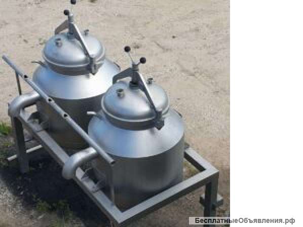 Емкости нержавеющие, объем — 0,39 куб.м., вертикальные