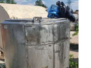 Ёмкость нержавеющая ОПБ-1000 (заквасочник, ванна длительной пастеризации), объем — 1 куб.м., инв 339