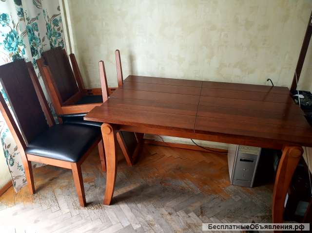 Комплект стола + 4 стула