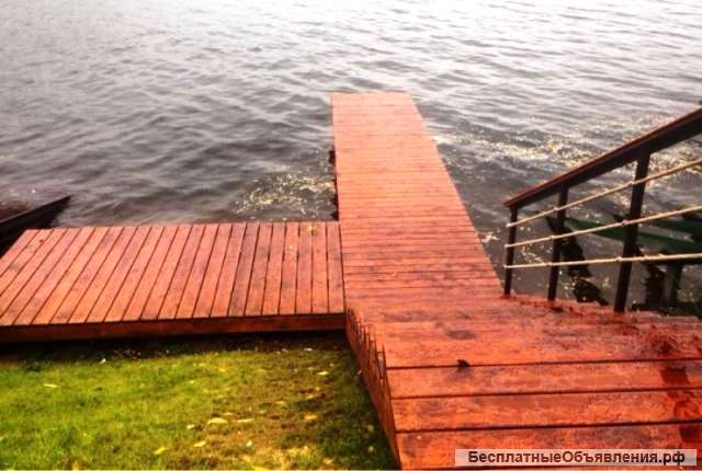 Строительство причалов, террас и пирсов