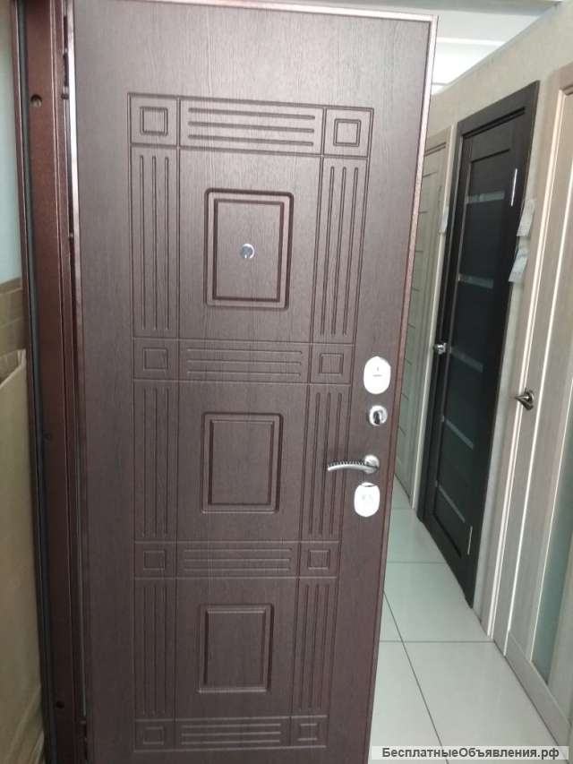 Дверь металлическая входная "перфекто" ширина 86, открывание правое