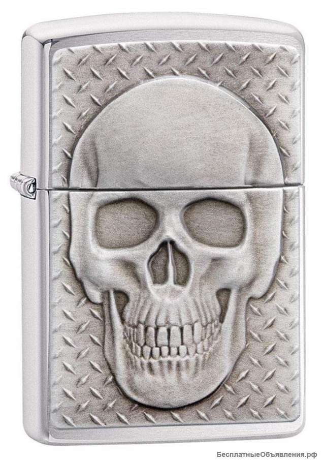 Зажигалка Zippo 29818 Skull with Brain Surprise Emblem