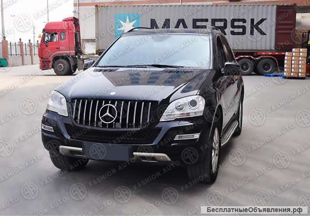 Mercedes ml 164 решетка радиатора gt хром