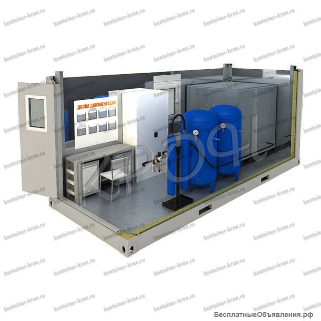 Мобильный компрессорный участок в контейнере