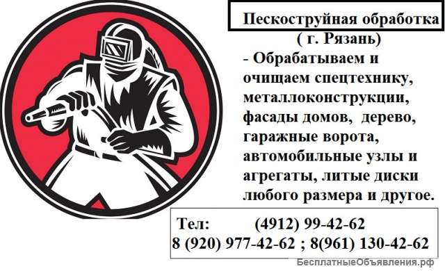 Обработка и очистка (пескоструй)