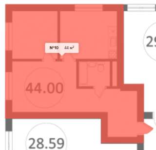 2-к Квартира в Адлере