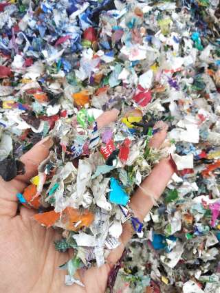 Отход флотации переработки ПНД флакона