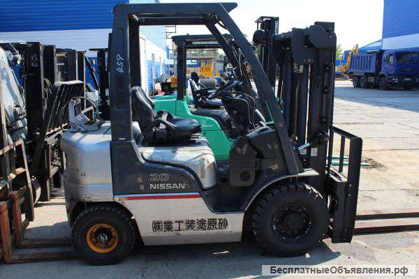 Погрузчик вилочный бензин NISSAN PL02A20W