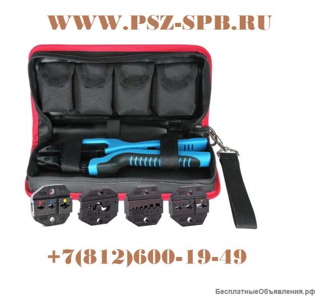 Пресс-клещи в прочной тканевой сумке с набором номерных матриц «КВТ» - набор CTB+4