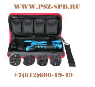 Пресс-клещи в прочной тканевой сумке с набором номерных матриц «КВТ» - набор CTB+4