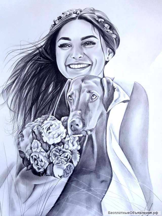 Портреты на заказ по фотографии