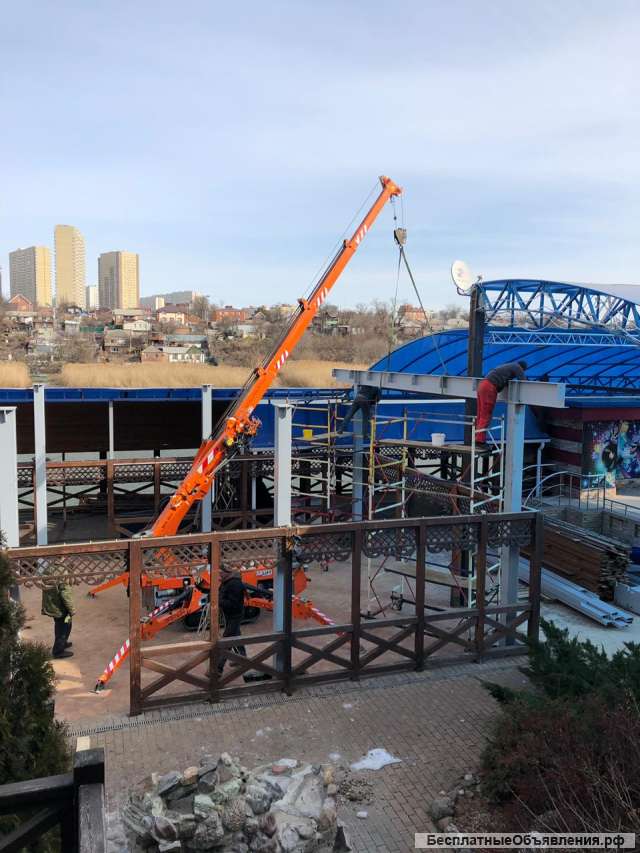 Монтаж металлоконструкций и сэндвич панели