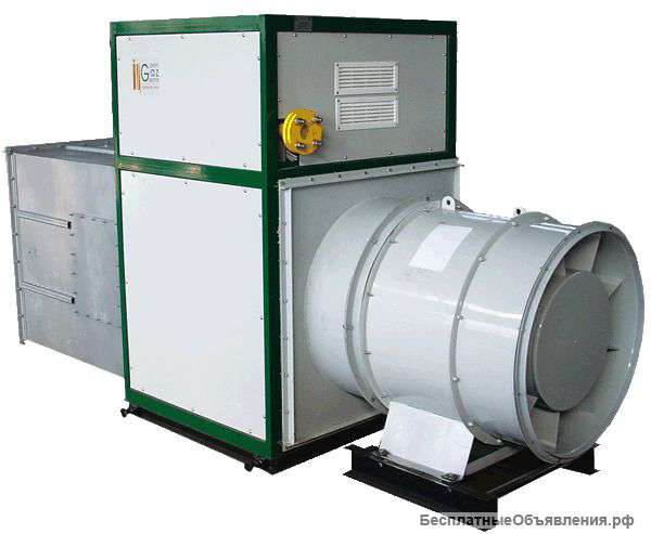 Теплогенератор горячего воздуха на твердом топливе