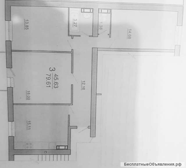 3 комнатная квартира в Евпатории