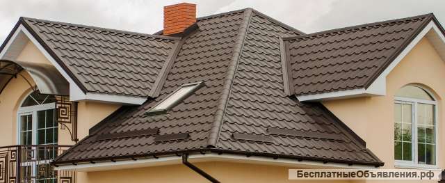 Металлочерепица классик 0.5 satin ral 8017 шоколад