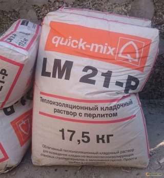 Теплоизоляционный кладочный раствор с доставкой