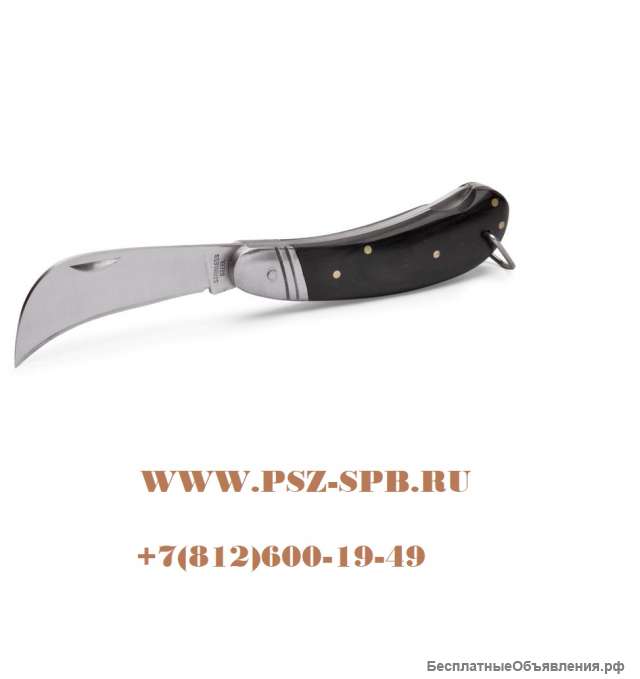 Нож монтерский большой складной с изогнутым лезвием- НМ-06