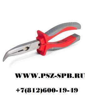 Длинногубцы изогнутые 200мм диэлектрические серии СТАНДАРТ