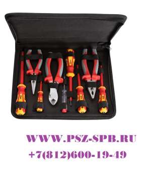 Набор диэлектрического инструмента электрика, 9 предметов, серия «СТАНДАРТ»