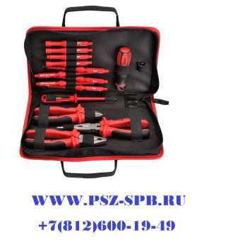 Профессиональный набор диэлектрического инструмента электрика, 15 предметов, серия «ПРОФИ»