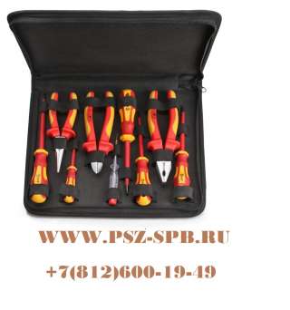 Набор диэлектрического инструмента электрика, 9 предметов, серия «ПРОФИ»