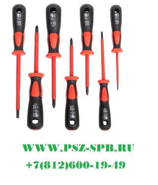 Набор диэлектрических отверток, 7 штук-НИО-5507
