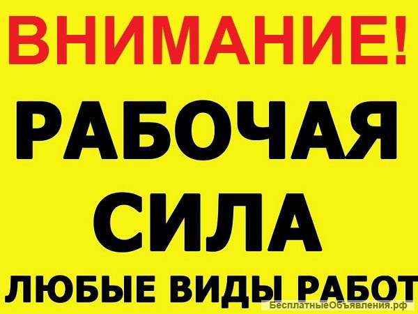 Бригада грузчиков, разнорабочих, подсобных рабочих