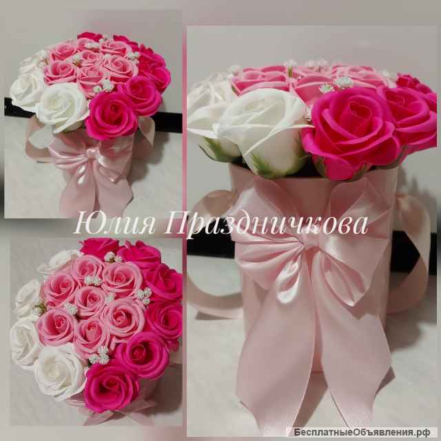 Красивые букеты из мыльных роз в Самаре