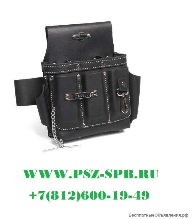 Сумка кожаная поясная без ремня, с 4 отделениями, премиум-серия «DEAD BULL»