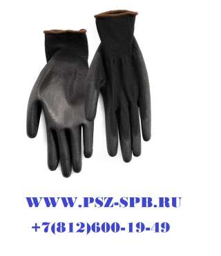 Перчатки нейлоновые с полиуретановым покрытием-С-38