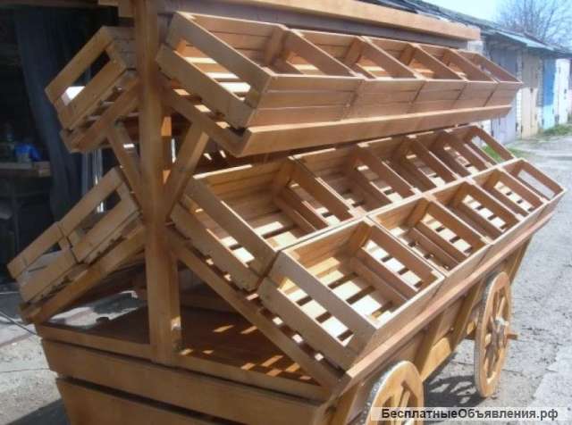 Витрина тележка для магазинов и ярмарок