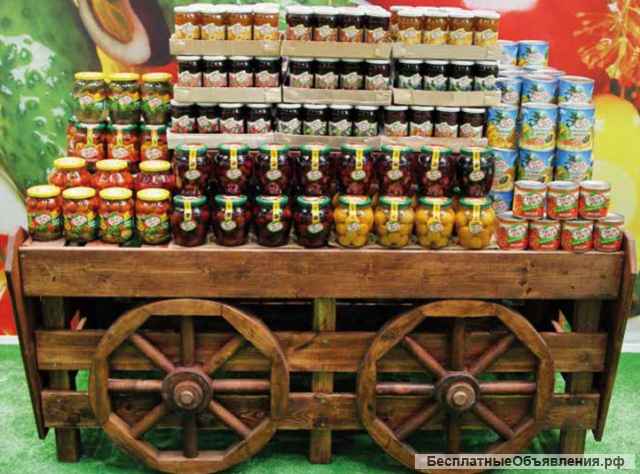 Витрина тележка для магазинов и ярмарок