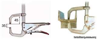 C-образная струбцина с захватом grzc