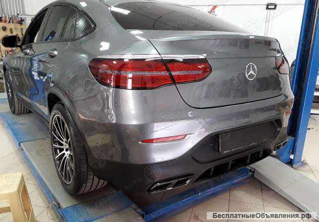 Mercedes GLC Coupe C253 диффузор и насадки AMG 63S