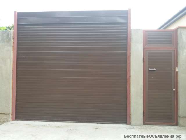 Ворота-роллеты на д/у, калитка