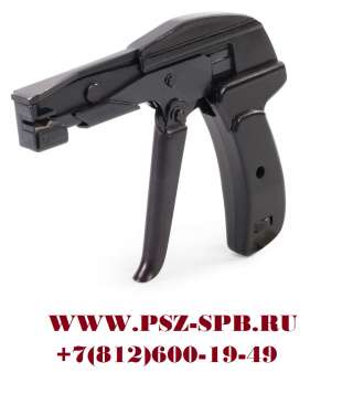 Инструмент для монтажа нейлоновых стяжек с регулятором усилия затяжки и автоматической обрезкой