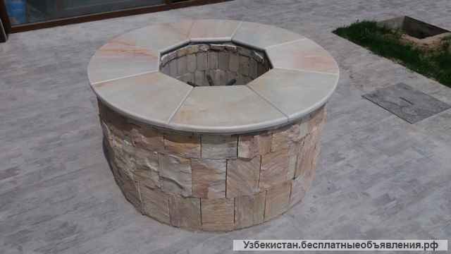 Облицовка каминов, барбекю