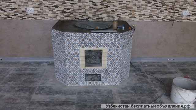 Облицовка каминов, барбекю