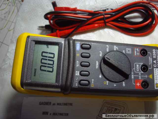 Мультиметр "Chauvin Arnoux C.A 5260"- Франция