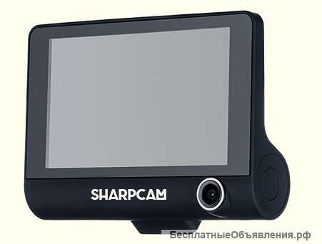 Видеорегистратор с GPS, антирадаром, с 3-мя камерами высокого качества