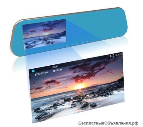 Зеркало заднего вида CAR DVRS MIRROR Видеорегистратор