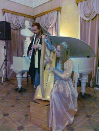 Ансамбль " " Патрик Ирландский " кельтской арфы и флейты на мероприятие, праздник, свадьбу