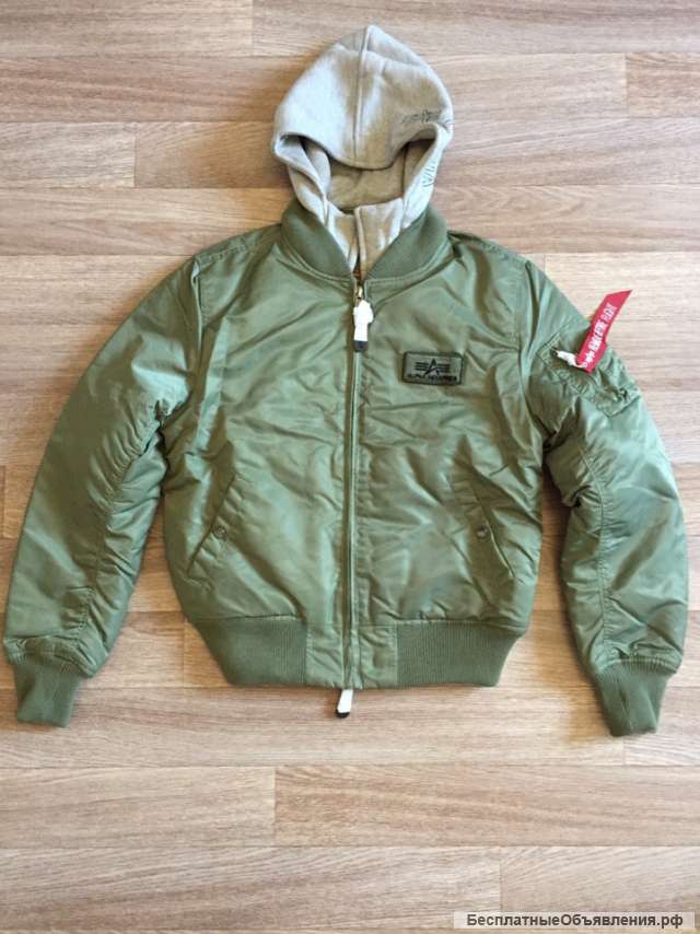 Бомбер МА-1 D-Tec green/red