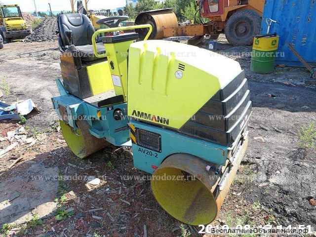 Асфальтовый каток AMMANN 20, 2012 г, 1,5 т, 876 м/ч