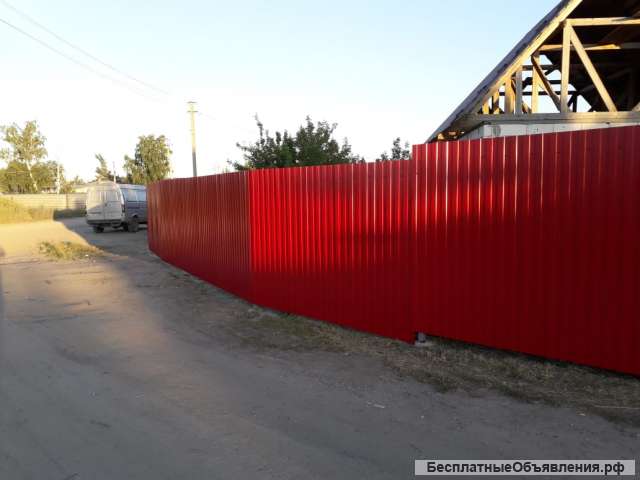 Установка заборов, ограждений, ворот, калиток