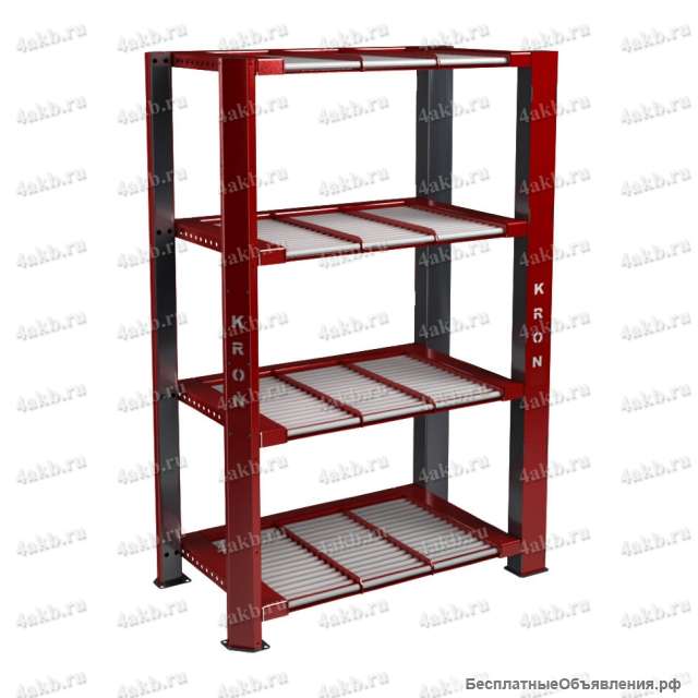 Большой стеллаж для АКБ по скидке