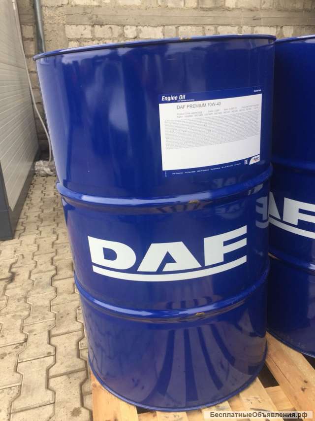 Масло моторное оригинал для тягачей DAF Xtreme LD 10W-40, 208 L. (бочка)
